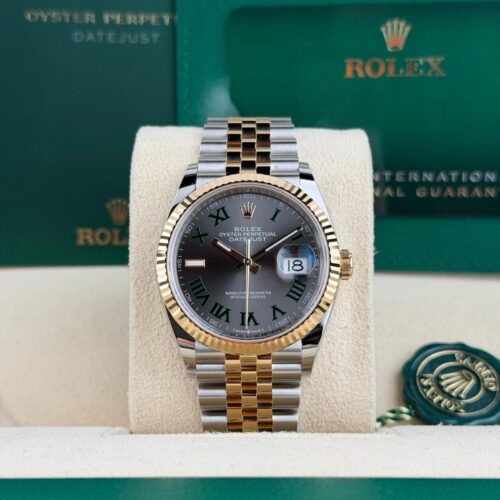 Rolex Datejust 36 Wimbledon Slate Roman Fluted Jubilee 2026 Unworn 126233