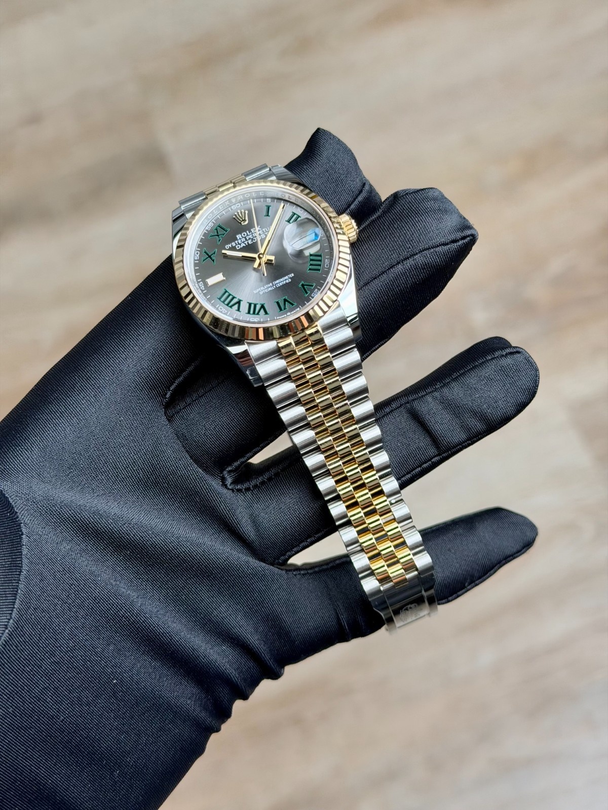 Rolex Datejust 36 Wimbledon Slate Roman Fluted Jubilee 2026 Unworn 126233