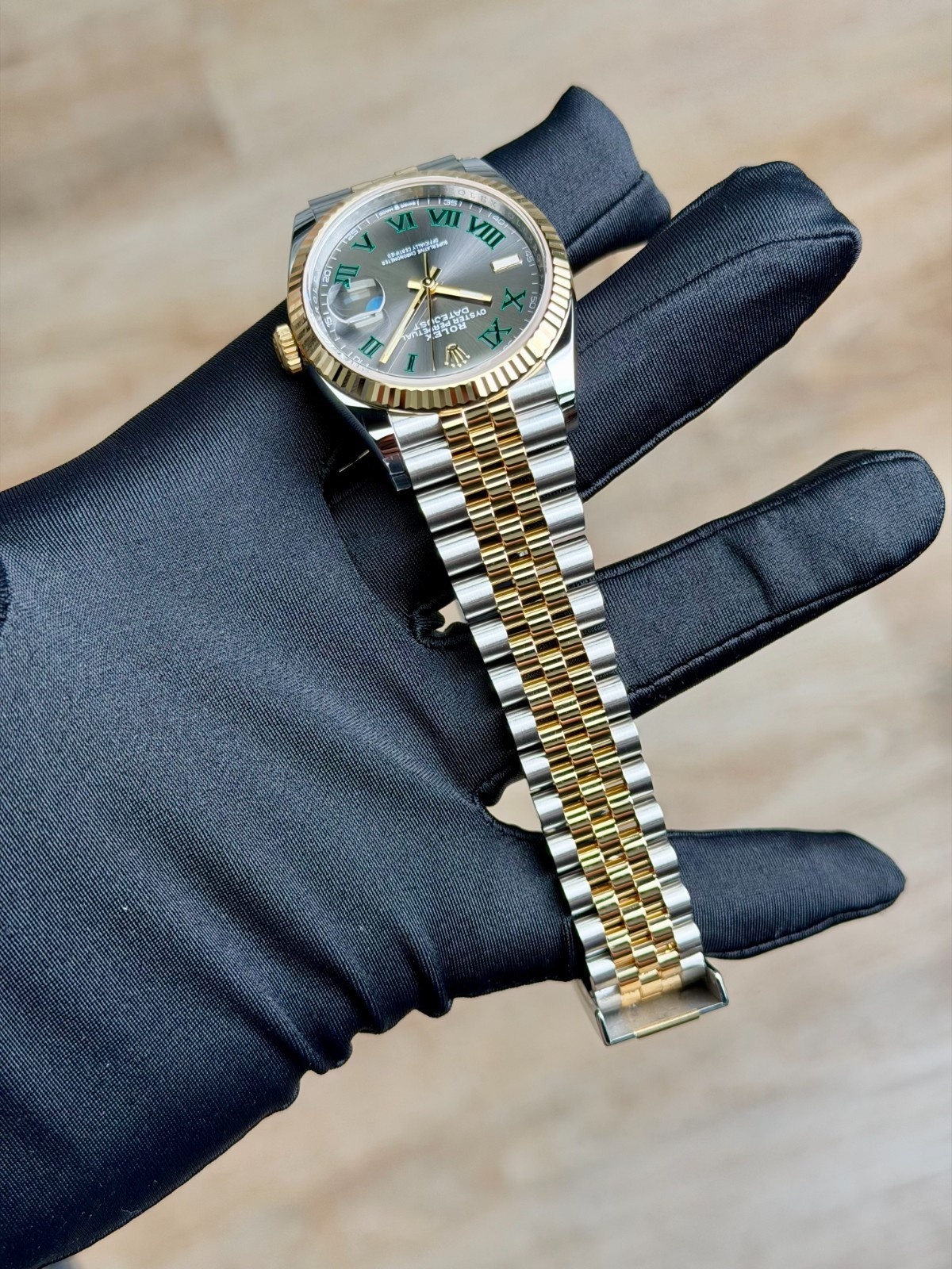 Rolex Datejust 36 Wimbledon Slate Roman Fluted Jubilee 2026 Unworn 126233