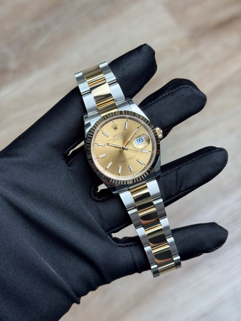 Rolex Datejust 36 Champagne Index Fluted Oyster 2026 Unworn 126233
