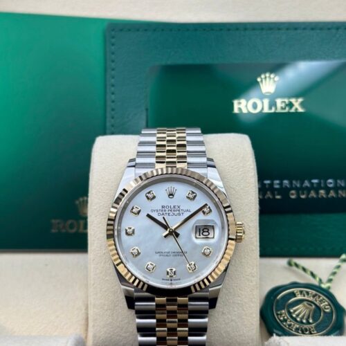 Rolex Datejust 36 MOP Pearl Diamond Fluted Jubilee 2026 Unworn 126233