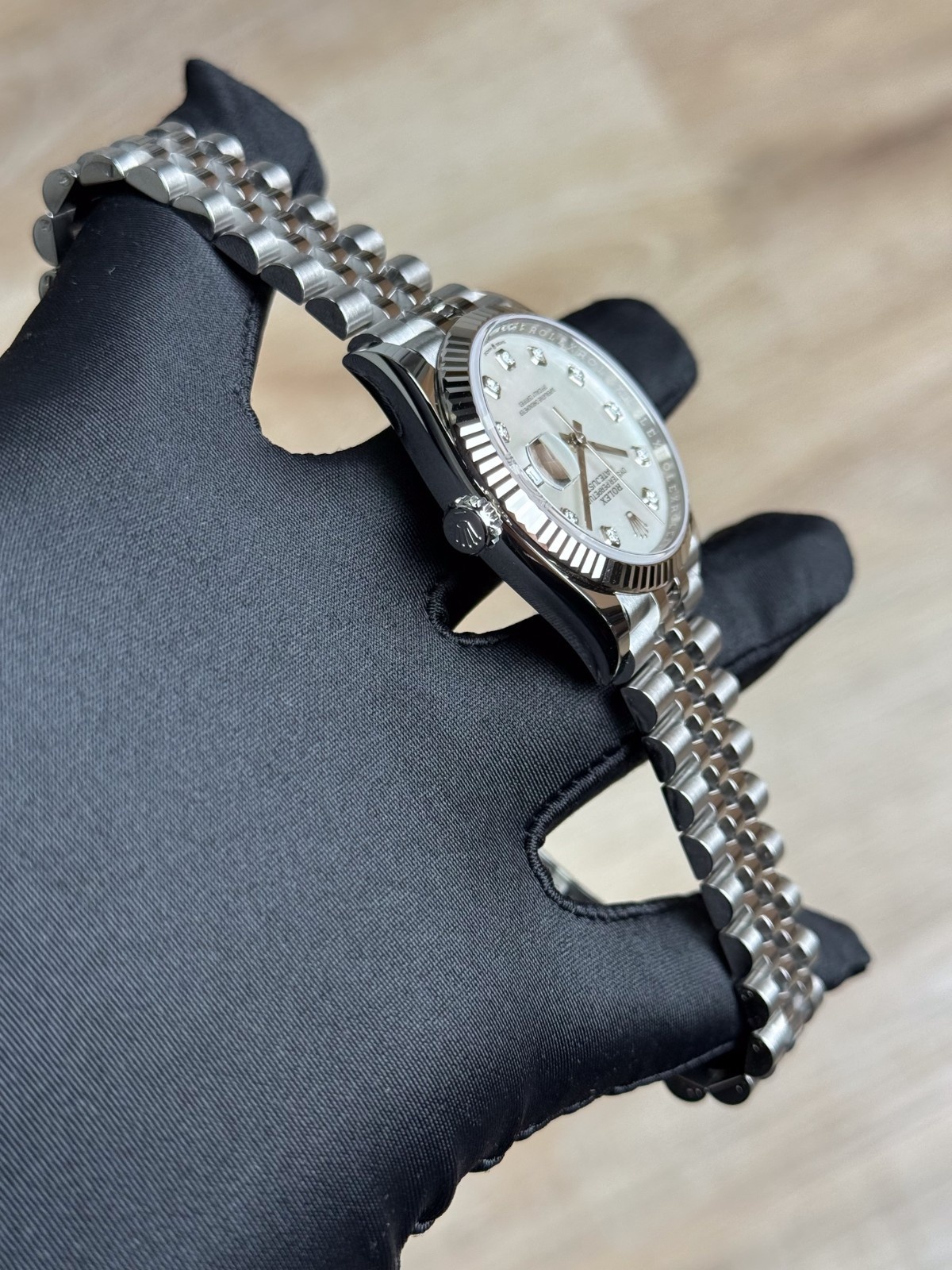 Rolex Datejust 36 MOP Pearl Diamond Fluted Jubilee 2026 Unworn 126234
