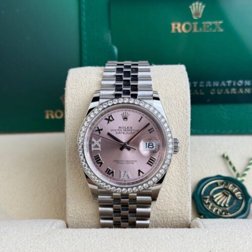 Rolex Datejust 36 Pink Roman VIIX Diamond Jubilee 2026 Unworn 126284RBR