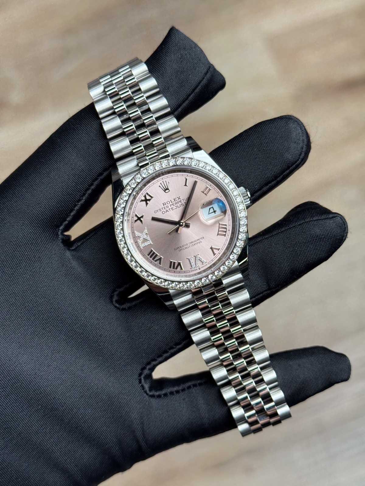 Rolex Datejust 36 Pink Roman VIIX Diamond Jubilee 2026 Unworn 126284RBR