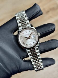 Rolex Datejust 36 Silver Roman VIIX Diamond Fluted Jubilee 2026 Unworn 126234