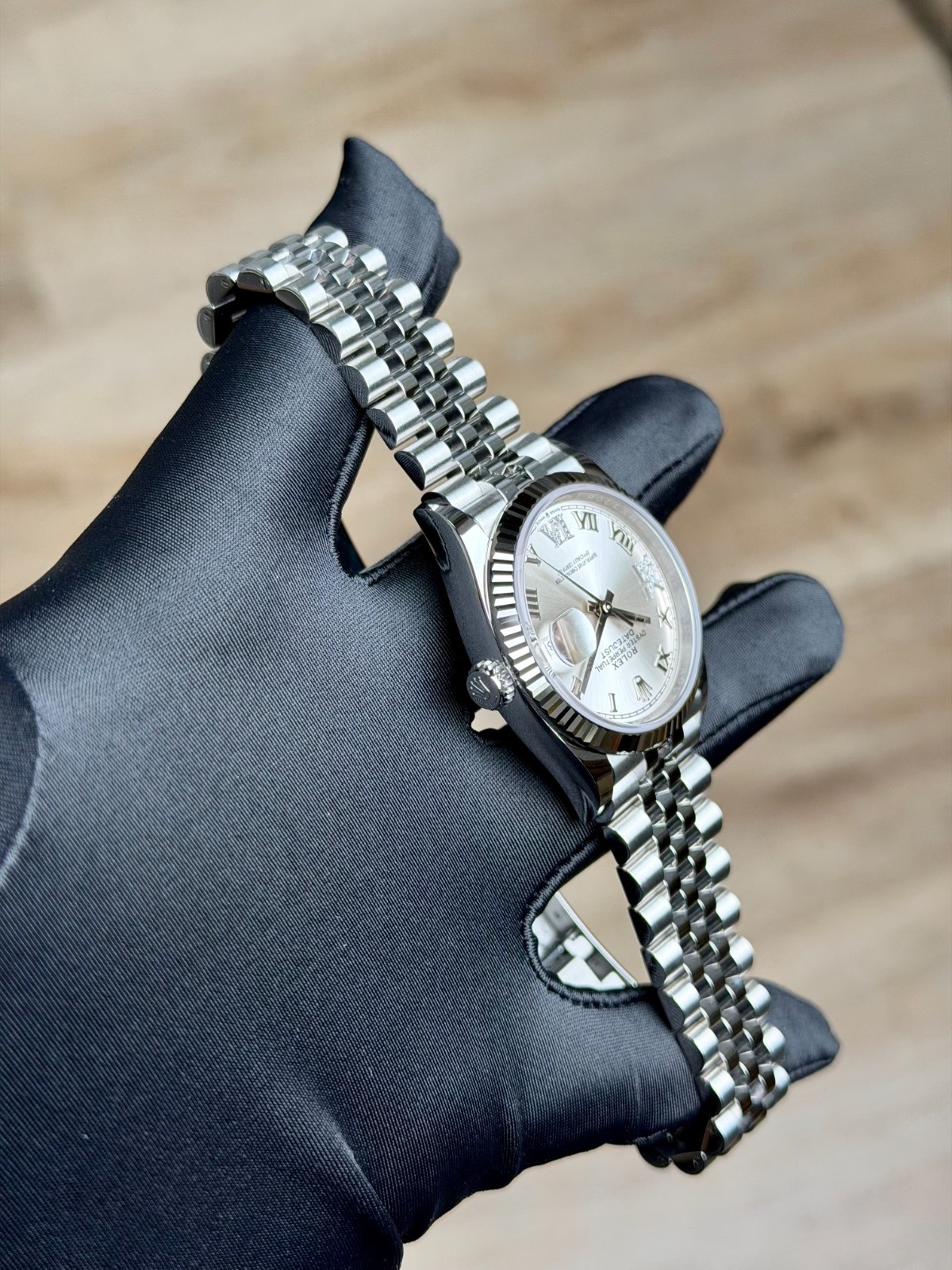 Rolex Datejust 36 Silver Roman VIIX Diamond Fluted Jubilee 2026 Unworn 126234
