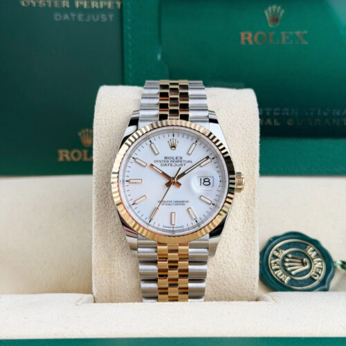 Rolex Datejust 36 White Index Fluted Jubilee 2026 Unworn 126233
