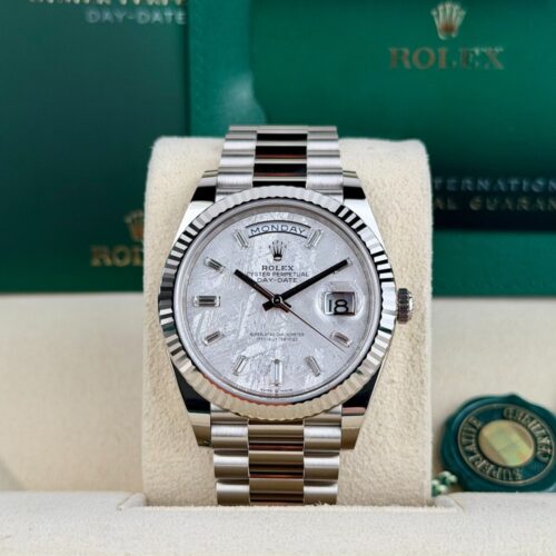Rolex Day-Date 40 Meteorite Baguette Fluted President 2026 Unworn 228239