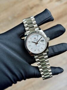 Rolex Day-Date 40 Meteorite Baguette Fluted President 2026 Unworn 228239
