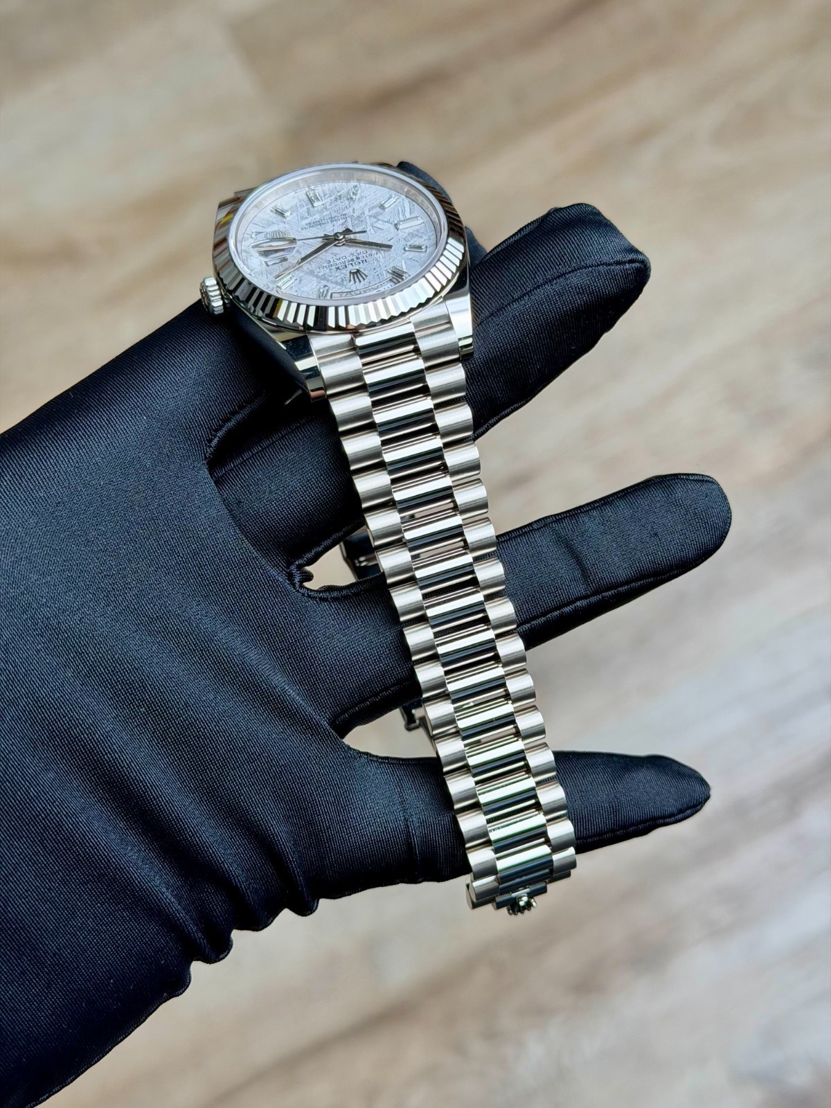 Rolex Day-Date 40 Meteorite Baguette Fluted President 2026 Unworn 228239