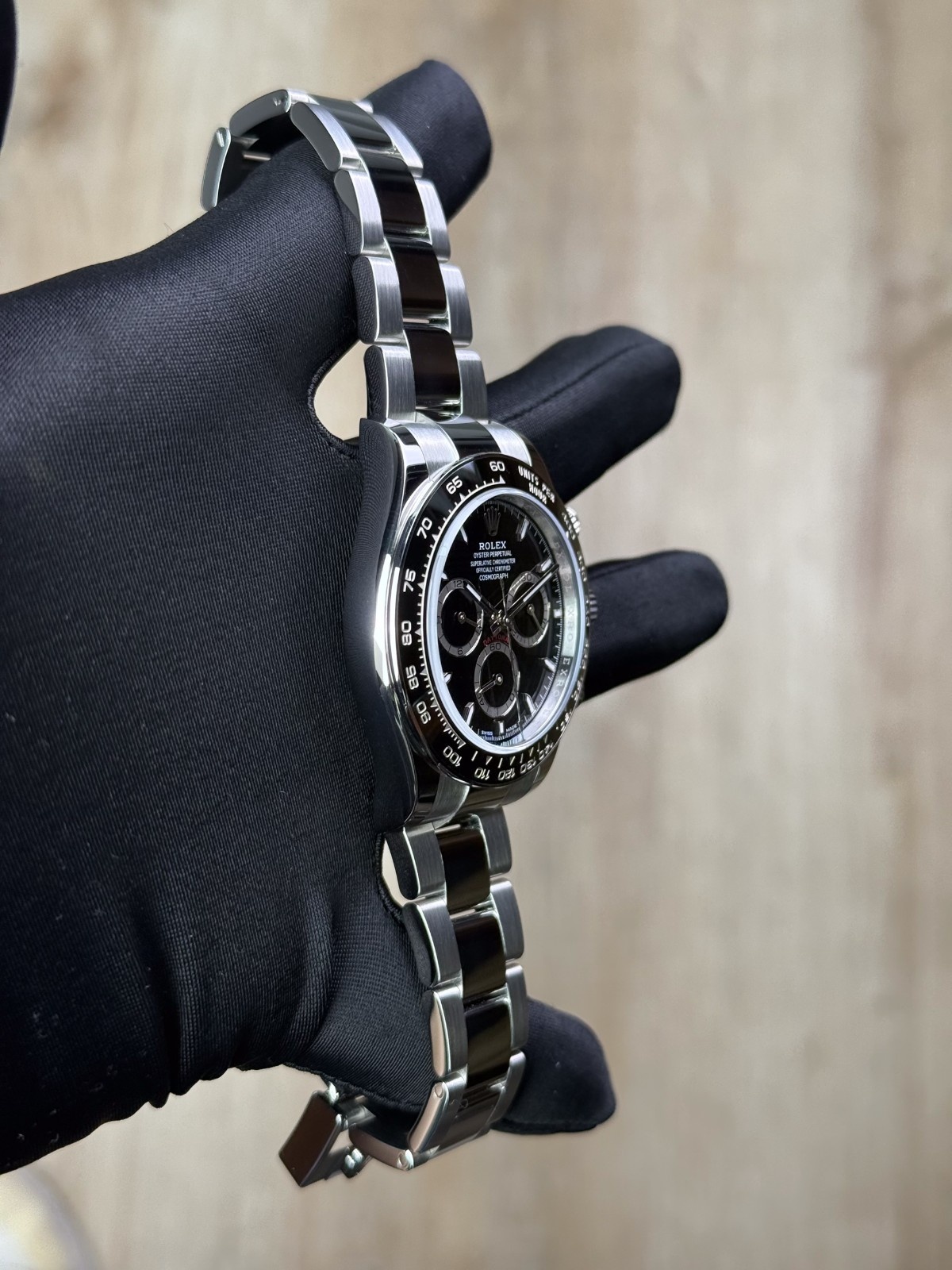 Rolex Daytona 40 Black/Black Index Oyster 2026 Unworn 126500LN