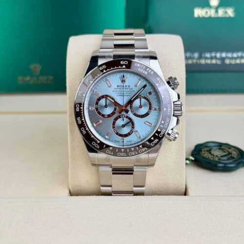 Rolex Daytona 40 Iceblue Baguette Diamond Oyster 2026 Unworn 126506