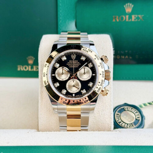 Rolex Daytona 40 Black/Sundust Diamond Oyster 2026 Unworn 126503