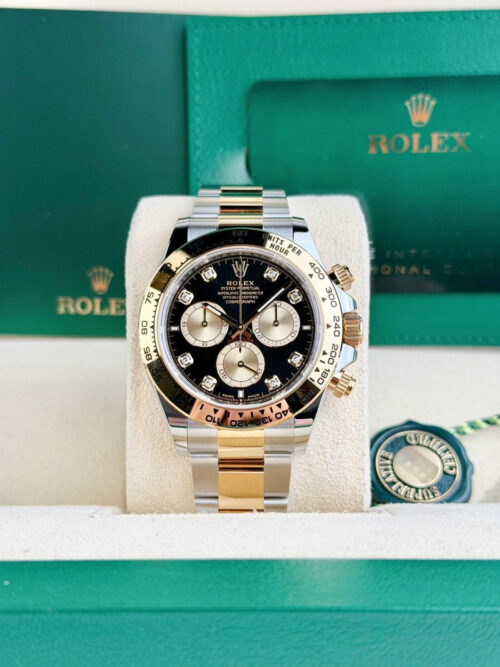 Rolex Daytona 40 Black/Sundust Diamond Oyster 2026 Unworn 126503