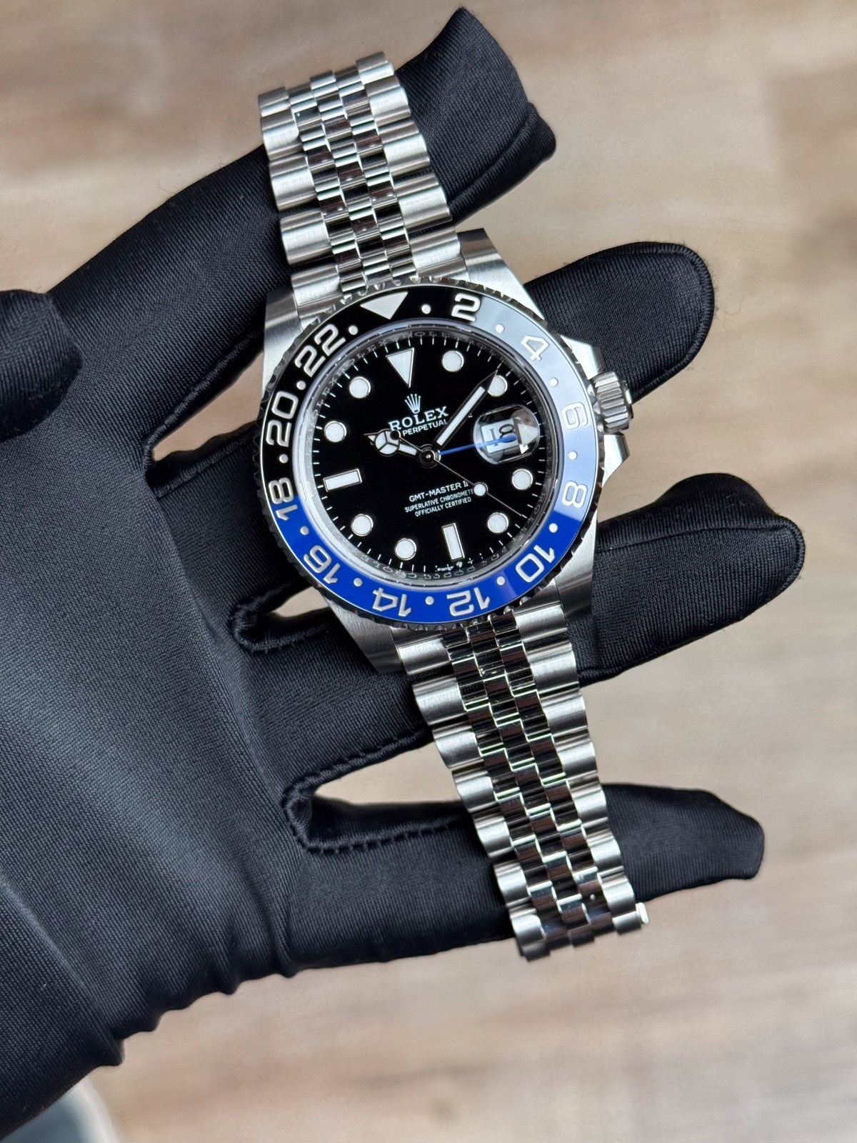 Rolex GMT-Master II 40 Batgirl Black Jubilee Preowned 2024 126710BLNR