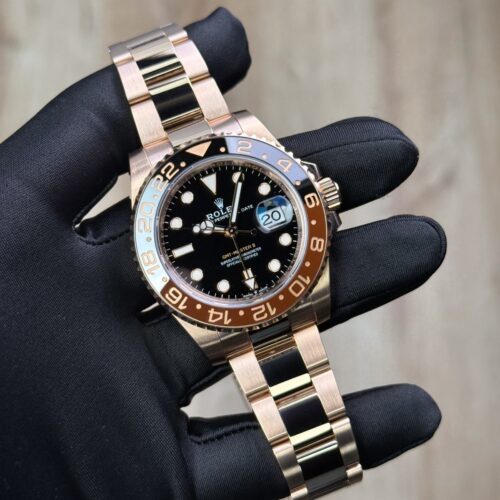 Rolex GMT-Master II 40 Root Beer Black Oyster 2019 Preowned 126715CHNR