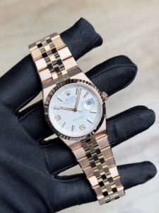 Rolex Land-Dweller 36 White Honeycomb Fluted Flat Jubilee 2026 Unworn 127235