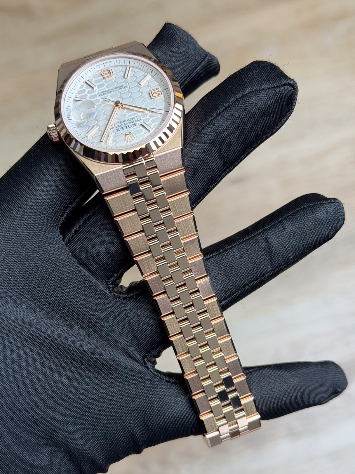 Rolex Land-Dweller 36 White Honeycomb Fluted Flat Jubilee 2026 Unworn 127235