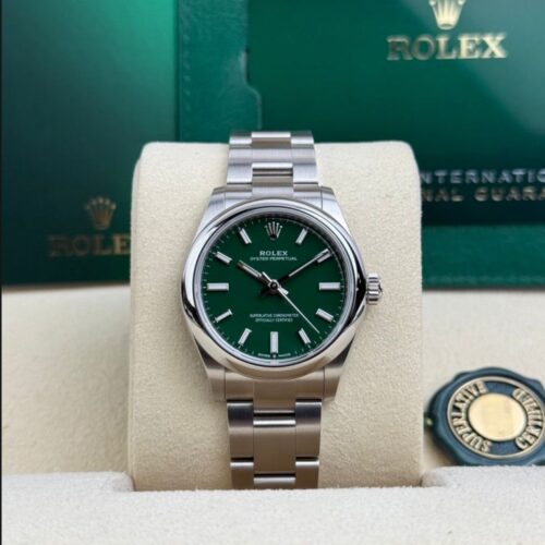Rolex Oyster Perpectual 31 Green Index Smoooth Oyster 2026 Unworn 277200