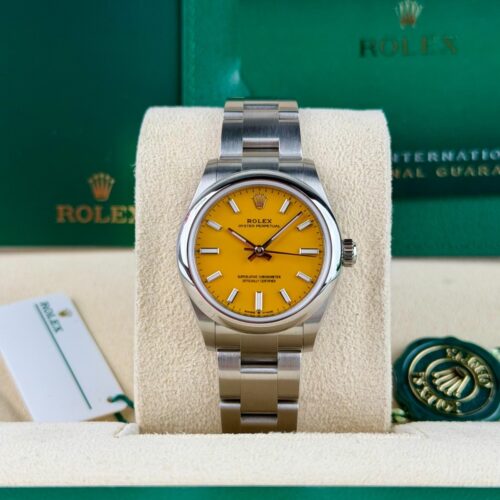 Rolex Oyster Perpectual 31 Yellow Index Oyster Preowned 2022 277200