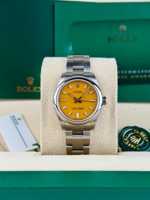Rolex Oyster Perpectual 31 Yellow Index Oyster Preowned 2022 277200