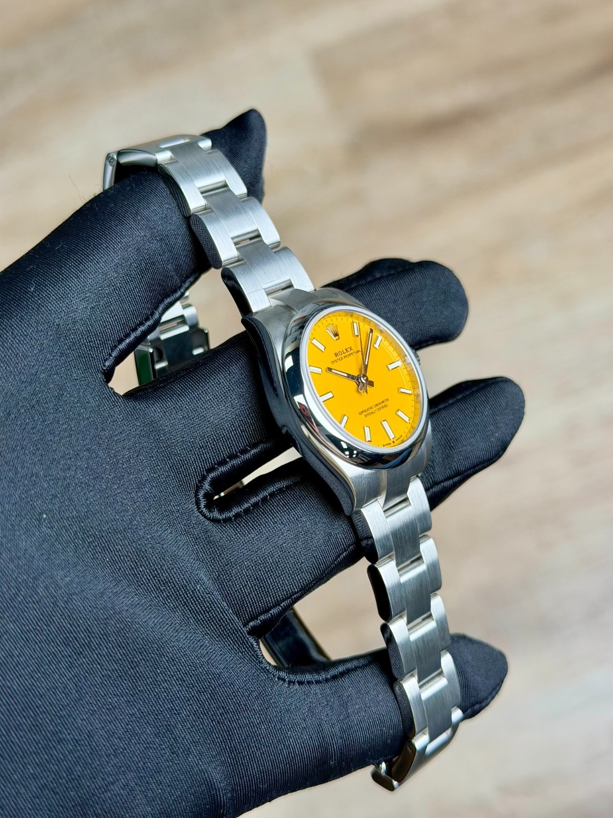 Rolex Oyster Perpectual 31 Yellow Index Oyster Preowned 2022 277200