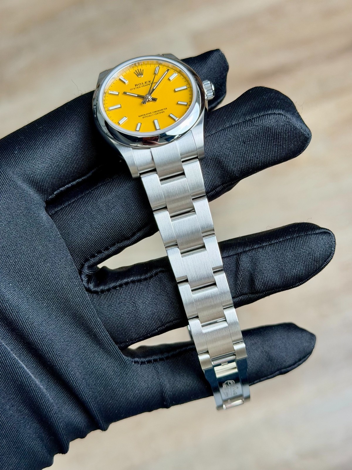 Rolex Oyster Perpectual 31 Yellow Index Oyster Preowned 2022 277200