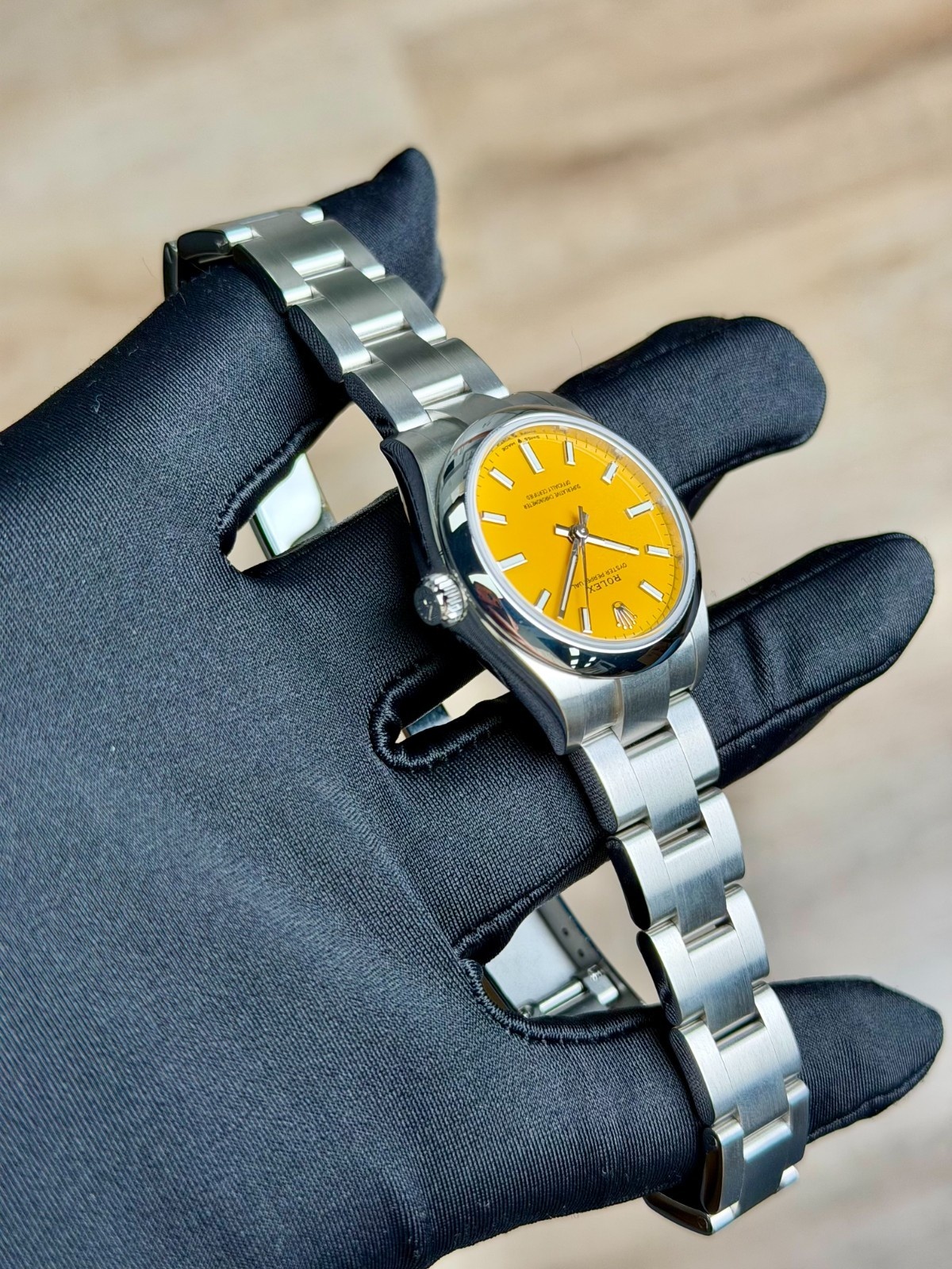 Rolex Oyster Perpectual 31 Yellow Index Oyster Preowned 2022 277200