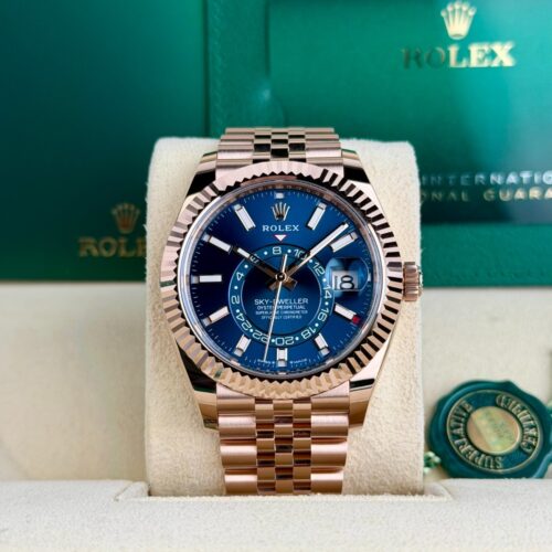 Rolex Sky-Dweller 42 Blue Index Fluted Jubilee 2026 Unworn 336935