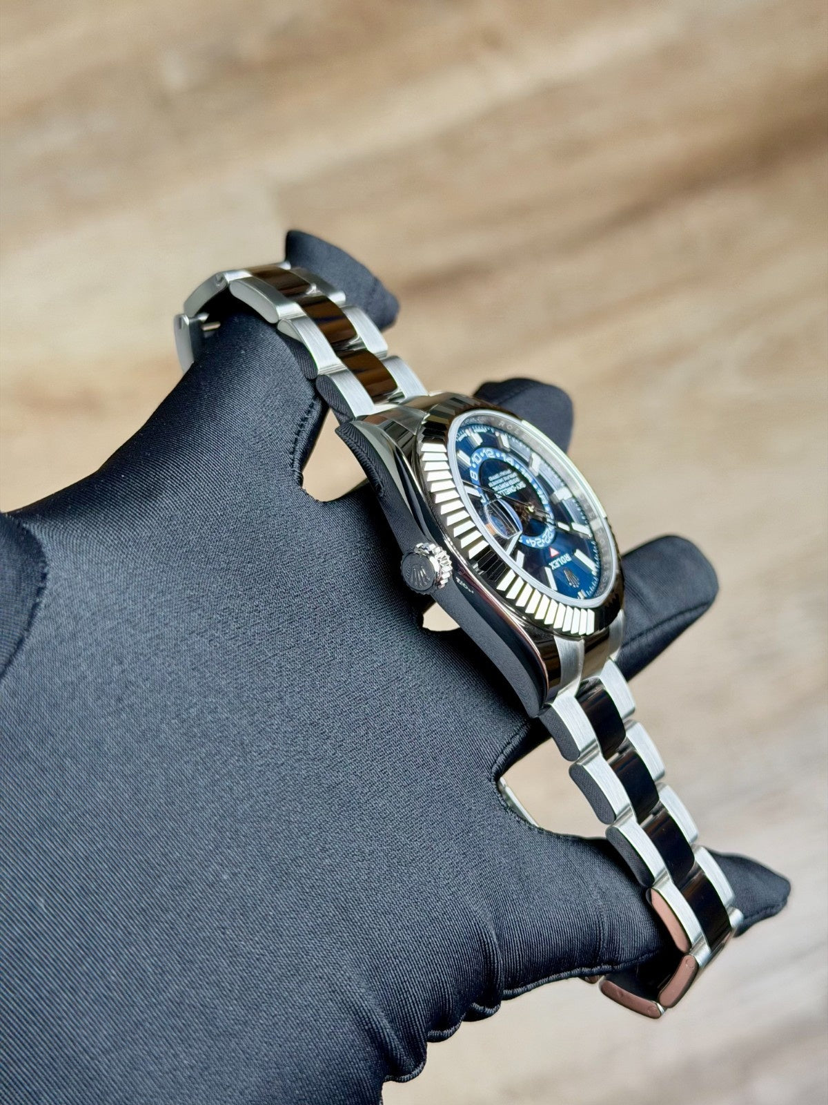 Rolex Sky-Dweller 42 Blue Index Fluted Oyster 2026 Unworn 336934