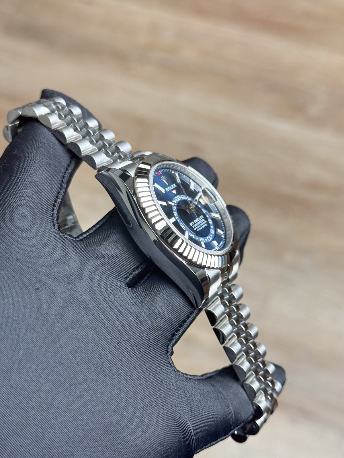 Rolex Sky-Dweller 42 Blue Index Fluted Jubilee 2026 Unworn 336934