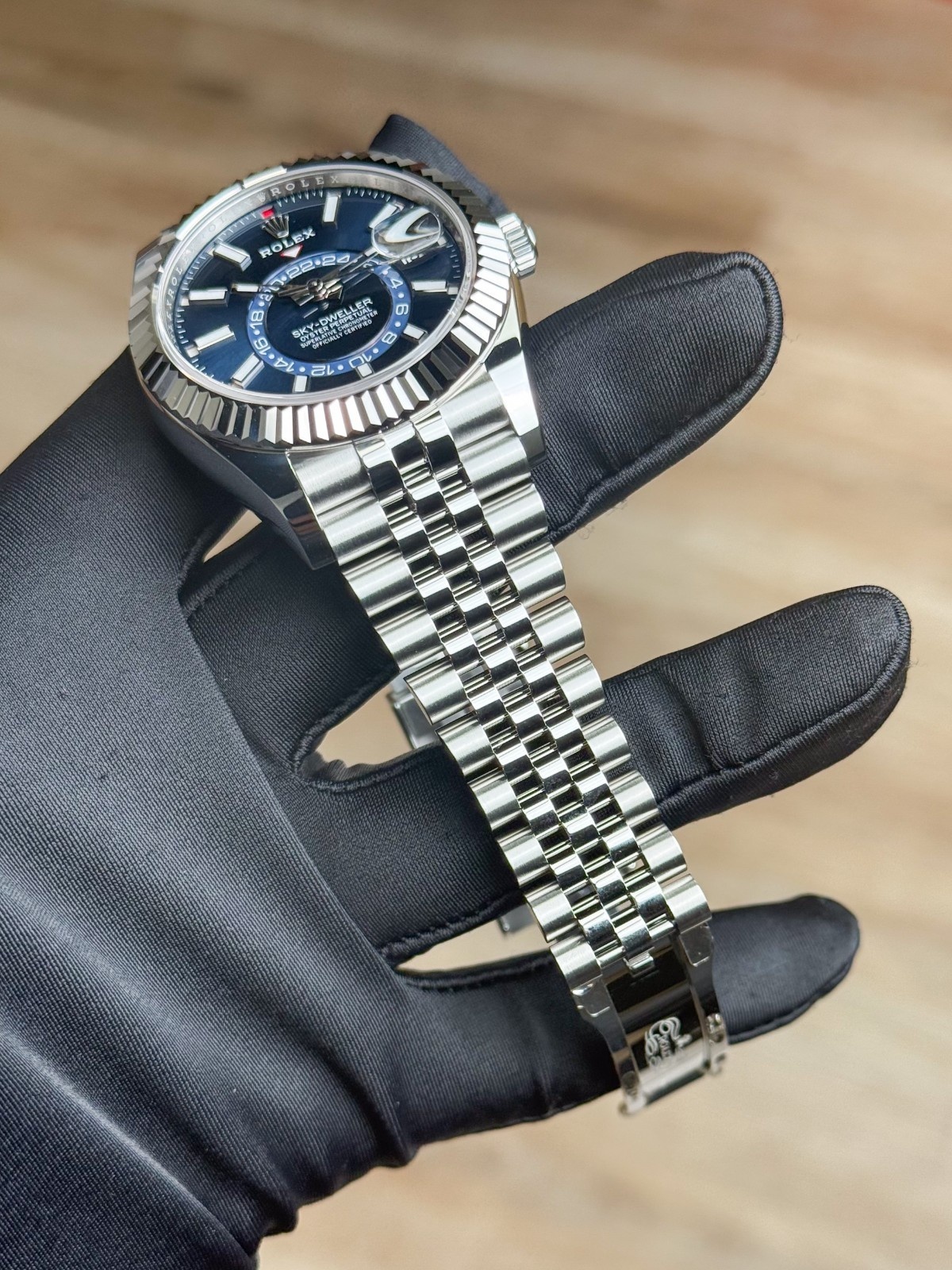 Rolex Sky-Dweller 42 Blue Index Fluted Jubilee 2026 Unworn 336934
