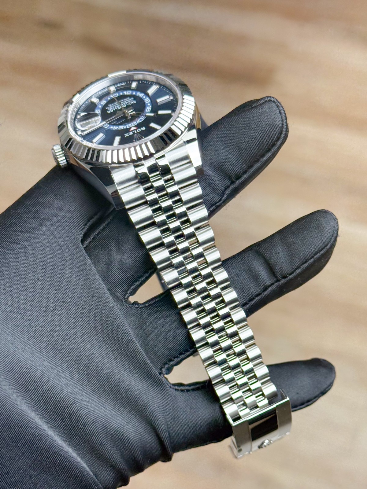 Rolex Sky-Dweller 42 Blue Index Fluted Jubilee 2026 Unworn 336934