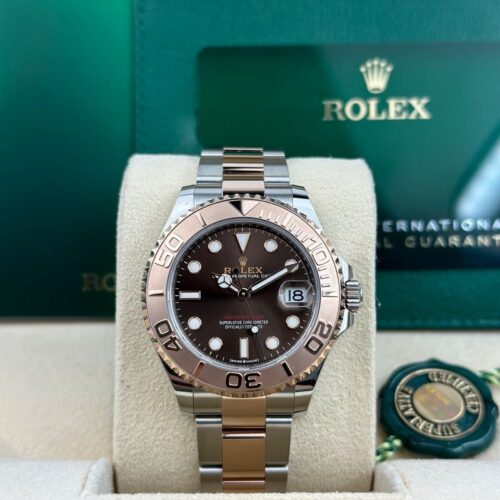Rolex Yacht-Master 37 Chocolate Rose Gold Oyster 2026 Unworn 268621