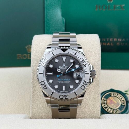 Rolex Yacht-Master 37 Date Rhodium Grey Platinum Oyster 2026 Unworn 268622