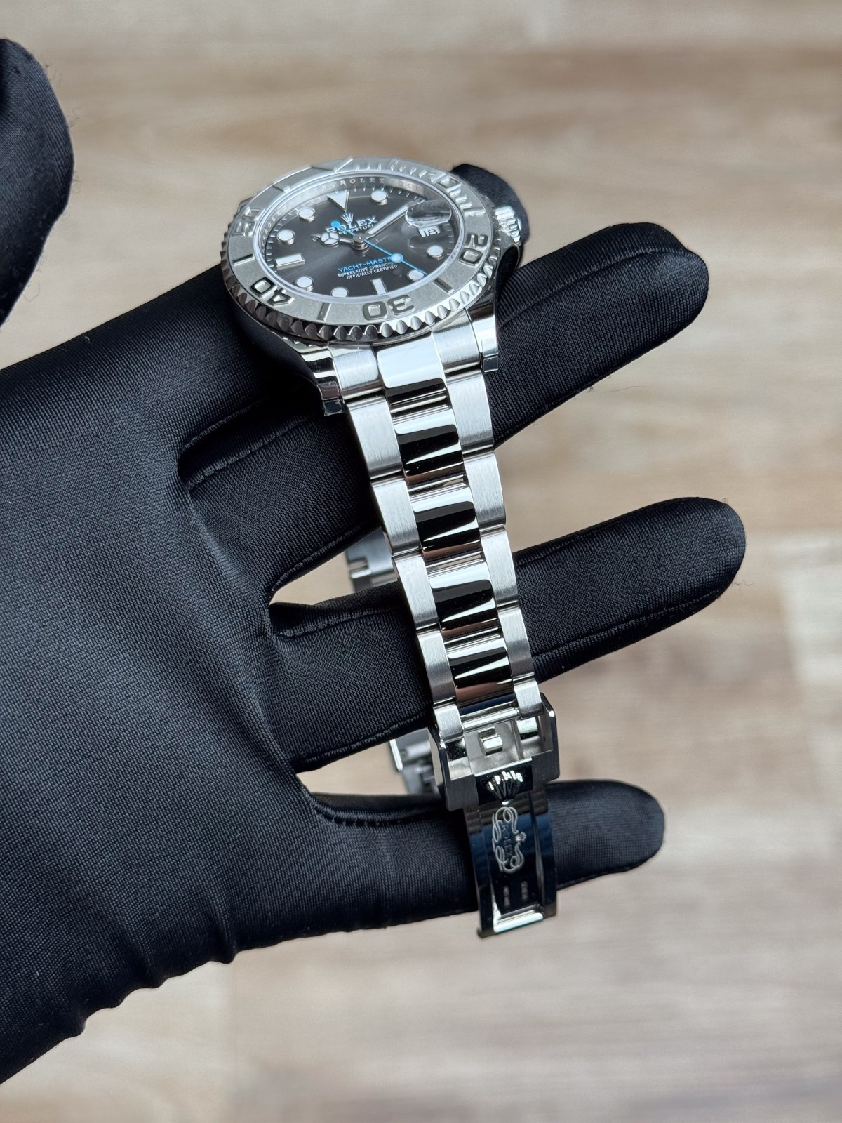 Rolex Yacht-Master 37 Date Rhodium Grey Platinum Oyster 2026 Unworn 268622