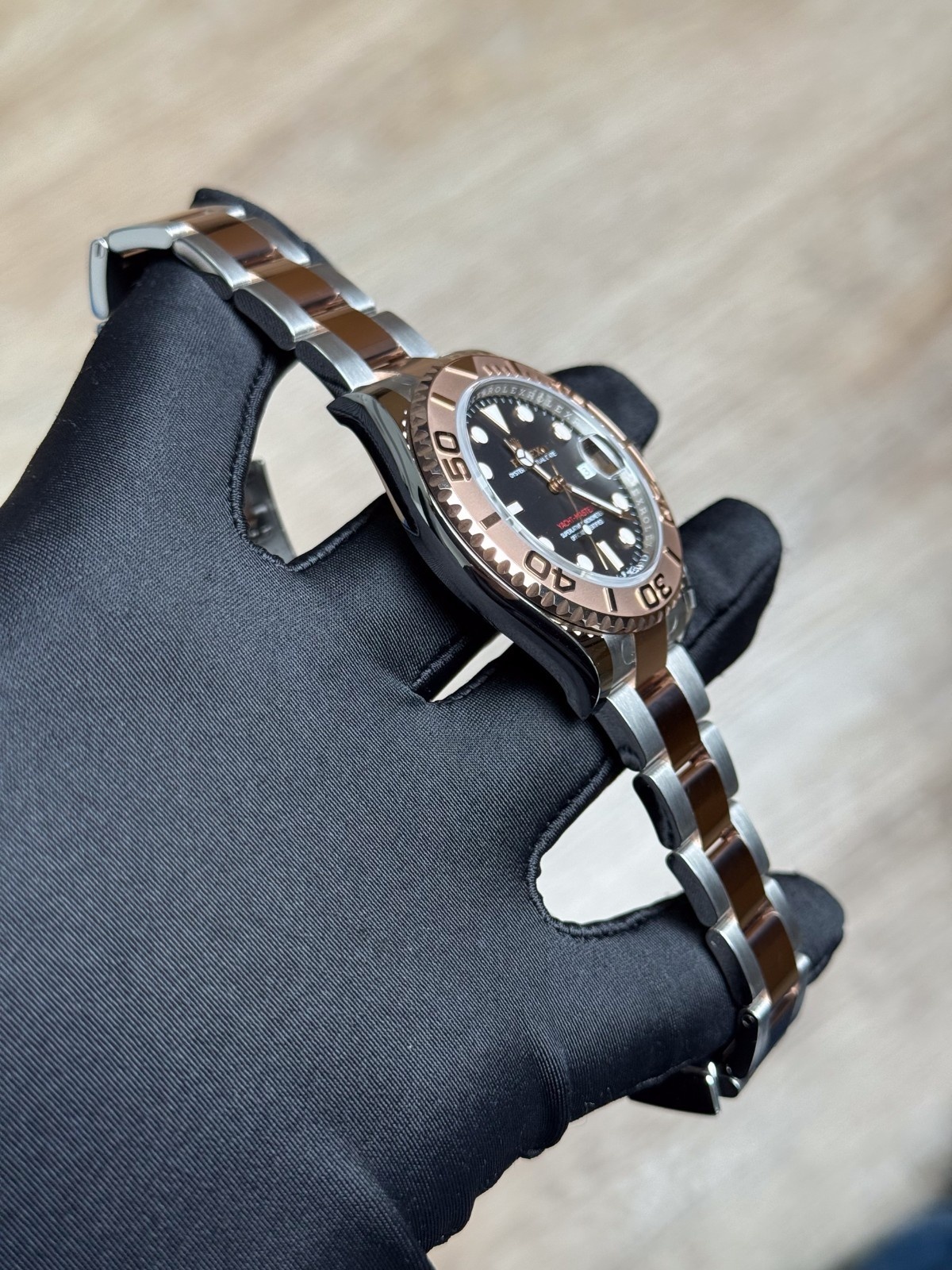 Rolex Yacht-Master 40 Black Rose Bezel Oyster Preowned 2022 126621