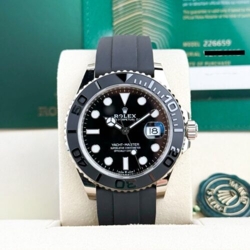 Rolex Yacht-Master 42 Black/Black Oysterflex Preowned 2021 226659