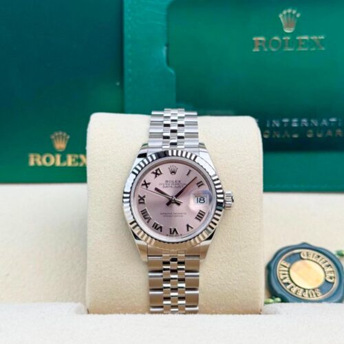 Rolex Datejust 28 Pink Roman Fluted Jubilee 2026 Unworn 279174