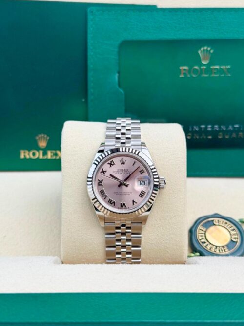 Rolex Datejust 28 Pink Roman Fluted Jubilee 2026 Unworn 279174