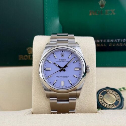 Rolex Oyster Perpectual 36 Lavender Smooth Oyster Bracelet 2025 Unworn 126000
