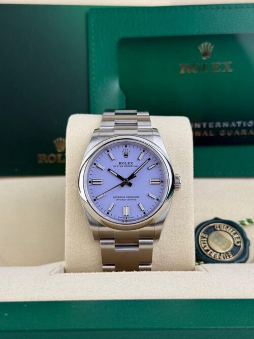 Rolex Oyster Perpectual 36 Lavender Smooth Oyster Bracelet 2025 Unworn 126000