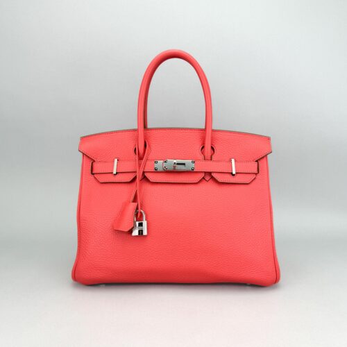 Hermes Birkin 30 Retourne Togo Rose Jaipur Palladium Hardware Preowned Square P