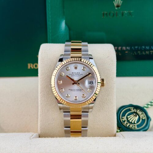 Rolex Datejust 31 Silver Diamond Fluted Oyster 2026 Unworn 278273