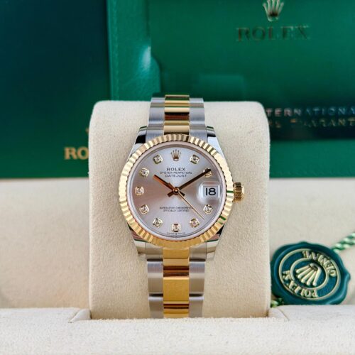 Rolex Datejust 31 Silver Diamond Fluted Oyster 2026 Unworn 278273