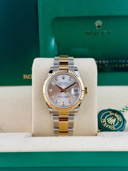 Rolex Datejust 31 Silver Diamond Fluted Oyster 2026 Unworn 278273