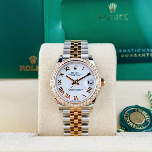 Rolex Datejust 31 White Roman Diamond Bezel Jubilee 2026 Unworn 278383RBR