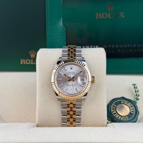 Rolex Datejust 28 Silver Index Fluted Jubilee 2026 Unworn 279173