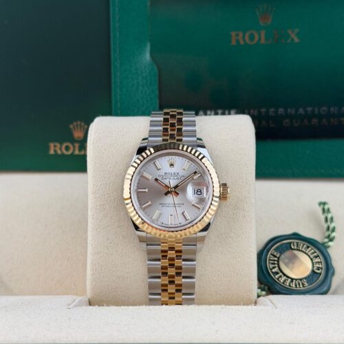 Rolex Datejust 28 Silver Index Fluted Jubilee 2026 Unworn 279173
