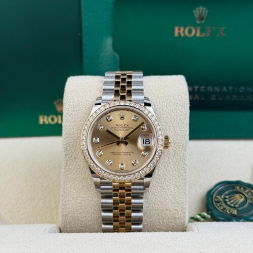 Rolex Datejust 31 Champange Diamond Bezel Jubilee 2026 Unworn 278383RBR